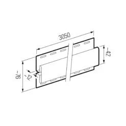 Vox Fronto Centre Joint Trim - Multiple Colours Available -Wall Panel Store vox fronto centre joint trim dimensions