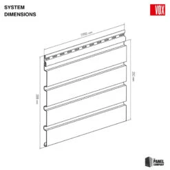 Golden Oak - Vox Fronto Slat Wall Panels -Wall Panel Store vox fronto slat wall panel dimesnions