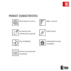 Golden Oak - Vox Fronto Slat Wall Panels -Wall Panel Store vox fronto slat wall panel product characteristics