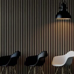 STRIVO Premium Walnut Acoustic Slat Wall Panel