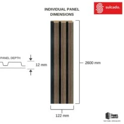 Walnut 3D Slat Wall Panel - Sulcado -Wall Panel Store walnut oak slat wall panel dimensions large 115e6fa6 9e27 41fd 98cd ad8ef22e9592