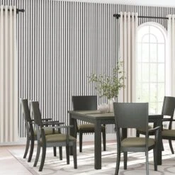STRIVO Premium White Acoustic Slat Wall Panel -Wall Panel Store white acoustic slat wall panel dining room