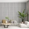STRIVO Premium White Acoustic Slat Wall Panel