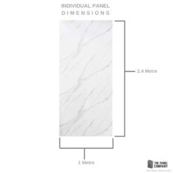Premium Large Ultra Matt Carrara Marble 1.0m X 2.4m Shower Panel -Wall Panel Store white marble shower board d41a33ec cf83 47c1 abcc 7c4a1da221de