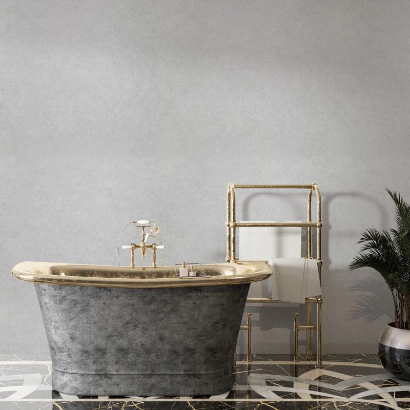 Large White Stone 1.0m X 2.4m Shower Panel 3 Large White Stone 1.0m X 2.4m Shower Panel